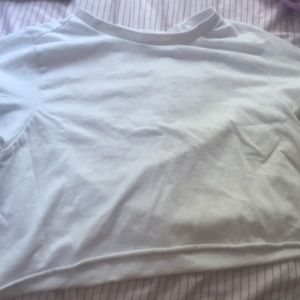 White crop top